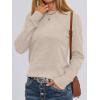 imageANRABESS Sweaters for Women Long Sleeve Lightweight Crewneck Soft Basic Knit Loose Fit Pullover Top 2025 Fall Trendy OutfitsAlmond