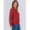 imageANRABESS Sweaters for Women Long Sleeve Lightweight Crewneck Soft Basic Knit Loose Fit Pullover Top 2025 Fall Trendy OutfitsBrick Red