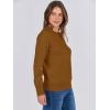 imageANRABESS Sweaters for Women Long Sleeve Lightweight Crewneck Soft Basic Knit Loose Fit Pullover Top 2025 Fall Trendy OutfitsCaramel