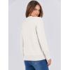 imageANRABESS Sweaters for Women Long Sleeve Lightweight Crewneck Soft Basic Knit Loose Fit Pullover Top 2025 Fall Trendy OutfitsWhite