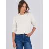 imageANRABESS Sweaters for Women Long Sleeve Lightweight Crewneck Soft Basic Knit Loose Fit Pullover Top 2025 Fall Trendy OutfitsWhite