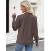 imageANRABESS Sweaters for Women Long Sleeve V Neck Shirts Business Casual Work Blouses 2025 Fall Loose Knit Pullover Sweater TopsTaupe