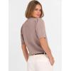 imageANRABESS Sweaters for Women Puff Short Sleeve Pullover Knit Blouses Casual Business Work Tops T Shirts 2025 Summer OutfitsGray Purple
