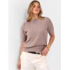 imageANRABESS Sweaters for Women Puff Short Sleeve Pullover Knit Blouses Casual Business Work Tops T Shirts 2025 Summer OutfitsGray Purple