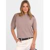 imageANRABESS Sweaters for Women Puff Short Sleeve Pullover Knit Blouses Casual Business Work Tops T Shirts 2025 Summer OutfitsGray Purple