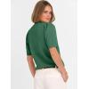 imageANRABESS Sweaters for Women Puff Short Sleeve Pullover Knit Blouses Casual Business Work Tops T Shirts 2025 Summer OutfitsGreen
