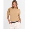 imageANRABESS Sweaters for Women Puff Short Sleeve Pullover Knit Blouses Casual Business Work Tops T Shirts 2025 Summer OutfitsLight Yellow