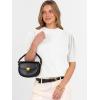 imageANRABESS Sweaters for Women Puff Short Sleeve Pullover Knit Blouses Casual Business Work Tops T Shirts 2025 Summer OutfitsWhite