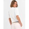 imageANRABESS Sweaters for Women Puff Short Sleeve Pullover Knit Blouses Casual Business Work Tops T Shirts 2025 Summer OutfitsWhite