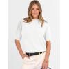 imageANRABESS Sweaters for Women Puff Short Sleeve Pullover Knit Blouses Casual Business Work Tops T Shirts 2025 Summer OutfitsWhite