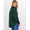 imageANRABESS Sweatshirt for Women Oversized Casual Long Sleeve Side Slit Button Lapel Polo Pullover Tunic Tops 2025 Fall OutfitsForest Green