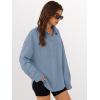 imageANRABESS Sweatshirt for Women Oversized Casual Long Sleeve Side Slit Button Lapel Polo Pullover Tunic Tops 2025 Fall OutfitsLight Blue