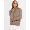 imageANRABESS Turtleneck Sweaters for Women 2025 Fall Long Sleeve Dressy Casual Soft Knitted Button Basic Pullover Tops OutfitsBright Tan