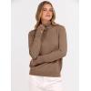 imageANRABESS Turtleneck Sweaters for Women 2025 Fall Long Sleeve Dressy Casual Soft Knitted Button Basic Pullover Tops OutfitsLight Camel