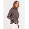 imageANRABESS Turtleneck Sweaters for Women 2025 Fall Long Sleeve Dressy Casual Soft Knitted Button Basic Pullover Tops OutfitsNutmeg