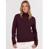 imageANRABESS Turtleneck Sweaters for Women 2025 Fall Long Sleeve Dressy Casual Soft Knitted Button Basic Pullover Tops OutfitsWine Red