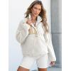 imageANRABESS Women Fuzzy Fleece Pullover Sherpa Sweatshirt Long Sleeve Button Down Warm Soft Loose Sweater Jackets with PocketsCream White