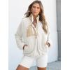 imageANRABESS Women Fuzzy Fleece Pullover Sherpa Sweatshirt Long Sleeve Button Down Warm Soft Loose Sweater Jackets with PocketsCream White