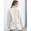 imageANRABESS Women Fuzzy Fleece Pullover Sherpa Sweatshirt Long Sleeve Button Down Warm Soft Loose Sweater Jackets with PocketsCream White