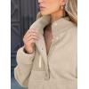 imageANRABESS Women Fuzzy Fleece Pullover Sherpa Sweatshirt Long Sleeve Button Down Warm Soft Loose Sweater Jackets with PocketsLight Khaki