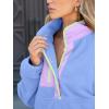 imageANRABESS Women Fuzzy Fleece Pullover Sherpa Sweatshirt Long Sleeve Button Down Warm Soft Loose Sweater Jackets with PocketsSky Blue