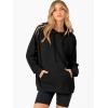 imageANRABESS Women Hoodies Long Sleeve Loose Fit Fleece Hooded Sweatshirts Drawstring Pullover Top With Pockets 2025 Fall OutfitsBlack