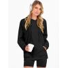 imageANRABESS Women Hoodies Long Sleeve Loose Fit Fleece Hooded Sweatshirts Drawstring Pullover Top With Pockets 2025 Fall OutfitsBlack