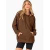 imageANRABESS Women Hoodies Long Sleeve Loose Fit Fleece Hooded Sweatshirts Drawstring Pullover Top With Pockets 2025 Fall OutfitsCaramel