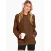 imageANRABESS Women Hoodies Long Sleeve Loose Fit Fleece Hooded Sweatshirts Drawstring Pullover Top With Pockets 2025 Fall OutfitsCaramel