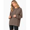 imageANRABESS Women Hoodies Long Sleeve Loose Fit Fleece Hooded Sweatshirts Drawstring Pullover Top With Pockets 2025 Fall OutfitsLight Brown