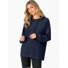 imageANRABESS Women Hoodies Long Sleeve Loose Fit Fleece Hooded Sweatshirts Drawstring Pullover Top With Pockets 2025 Fall OutfitsNavy Blue