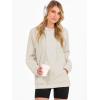 imageANRABESS Women Hoodies Long Sleeve Loose Fit Fleece Hooded Sweatshirts Drawstring Pullover Top With Pockets 2025 Fall OutfitsParchment