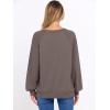 imageANRABESS Women Oversized Sweatshirts Balloon Long Sleeves V Neck Casual Lightweight Sweaters Pullover Top 2025 Fall OutfitsCamel