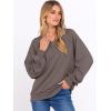 imageANRABESS Women Oversized Sweatshirts Balloon Long Sleeves V Neck Casual Lightweight Sweaters Pullover Top 2025 Fall OutfitsCamel