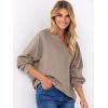 imageANRABESS Women Oversized Sweatshirts Balloon Long Sleeves V Neck Casual Lightweight Sweaters Pullover Top 2025 Fall OutfitsKhaki
