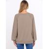 imageANRABESS Women Oversized Sweatshirts Balloon Long Sleeves V Neck Casual Lightweight Sweaters Pullover Top 2025 Fall OutfitsKhaki