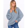 imageANRABESS Women Oversized Sweatshirts Balloon Long Sleeves V Neck Casual Lightweight Sweaters Pullover Top 2025 Fall OutfitsLight Blue