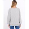 imageANRABESS Women Oversized Sweatshirts Balloon Long Sleeves V Neck Casual Lightweight Sweaters Pullover Top 2025 Fall OutfitsLight Grey