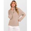 imageANRABESS Women Turtleneck Sweater 2025 Fall Fashion Long Sleeve Ribbed Chunky Knit Work Travel Pullover Top OutfitsBright Tan