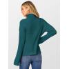 imageANRABESS Women Turtleneck Sweater 2025 Fall Fashion Long Sleeve Ribbed Chunky Knit Work Travel Pullover Top OutfitsDark Green