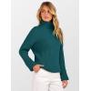 imageANRABESS Women Turtleneck Sweater 2025 Fall Fashion Long Sleeve Ribbed Chunky Knit Work Travel Pullover Top OutfitsDark Green