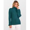 imageANRABESS Women Turtleneck Sweater 2025 Fall Fashion Long Sleeve Ribbed Chunky Knit Work Travel Pullover Top OutfitsDark Green