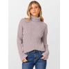 imageANRABESS Women Turtleneck Sweater 2025 Fall Fashion Long Sleeve Ribbed Chunky Knit Work Travel Pullover Top OutfitsGrey Khaki