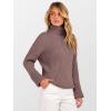imageANRABESS Women Turtleneck Sweater 2025 Fall Fashion Long Sleeve Ribbed Chunky Knit Work Travel Pullover Top OutfitsNutmeg