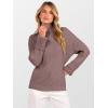 imageANRABESS Women Turtleneck Sweater 2025 Fall Fashion Long Sleeve Ribbed Chunky Knit Work Travel Pullover Top OutfitsNutmeg