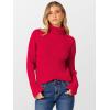 imageANRABESS Women Turtleneck Sweater 2025 Fall Fashion Long Sleeve Ribbed Chunky Knit Work Travel Pullover Top OutfitsRed