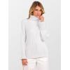 imageANRABESS Women Turtleneck Sweater 2025 Fall Fashion Long Sleeve Ribbed Chunky Knit Work Travel Pullover Top OutfitsWhite