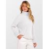 imageANRABESS Women Turtleneck Sweater 2025 Fall Fashion Long Sleeve Ribbed Chunky Knit Work Travel Pullover Top OutfitsWhite