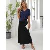 imageANRABESS Women Wool Blend Sweater Summer 2025 Short Sleeve V Neck Pullover Top Business Casual Outfit Beach Vacation ClothesNavy Blue
