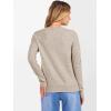 imageANRABESS Womens 100 Wool Sweaters Cashmere Crewneck Long Sleeve Work Business Casual Basic Sweater Tops 2025 Fall OutfitsApricot